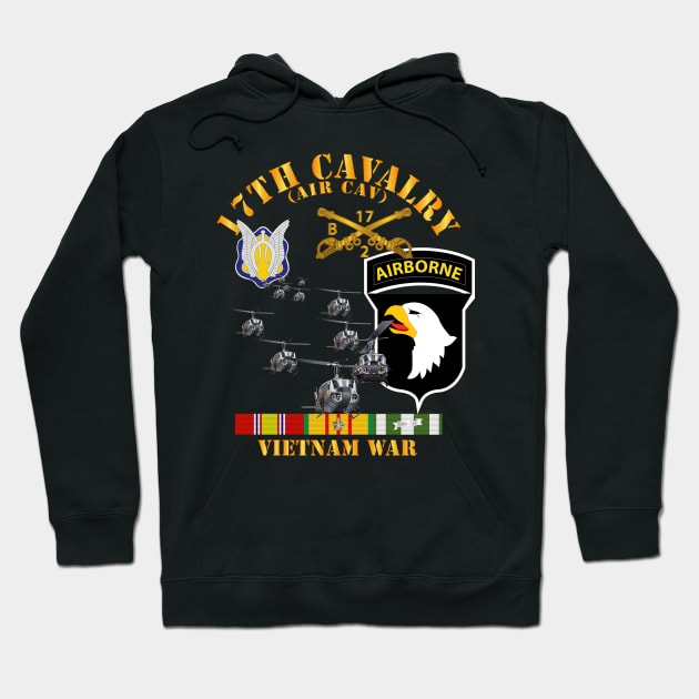 Bravo Troop 2nd Squadron 17th Cav - 101st  Airborne Div w VN SVC Hoodie by twix123844